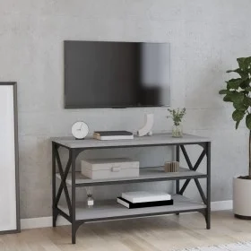 Mueble para TV madera contrachapada gris Sonoma 80x40x50 cm de vidaXL, Mesas auxiliares - Ref: Foro24-825790, Precio: 53,40 €...