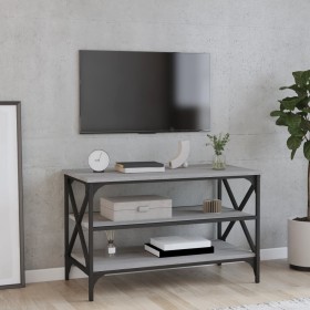 Sonoma TV-Möbel aus grauem Sperrholz 80x40x50 cm von vidaXL, Seitentische - Ref: Foro24-825790, Preis: 54,06 €, Rabatt: %