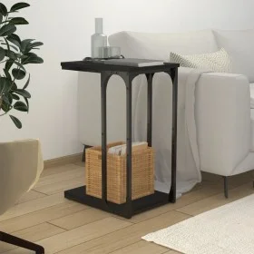 Black plywood side table 40x30x60 cm by vidaXL, Side tables - Ref: Foro24-825817, Price: 28,52 €, Discount: %