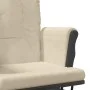 Stillstuhl mit cremeweißem Stoffhocker von vidaXL, Schaukelstühle - Ref: Foro24-351668, Preis: 263,76 €, Rabatt: %