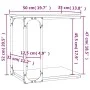 Mesa auxiliar madera contrachapada negro 50x35x52 cm de vidaXL, Mesas auxiliares - Ref: Foro24-825812, Precio: 26,52 €, Descu...
