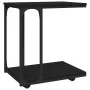 Side table with black wood wheels 50x35x55.5 cm by vidaXL, Side tables - Ref: Foro24-825807, Price: 42,62 €, Discount: %