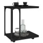 Beistelltisch mit schwarzen Holzrädern 50x35x55,5 cm von vidaXL, Seitentische - Ref: Foro24-825807, Preis: 43,29 €, Rabatt: %