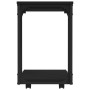 Beistelltisch mit schwarzen Holzrädern 50x35x55,5 cm von vidaXL, Seitentische - Ref: Foro24-825807, Preis: 43,29 €, Rabatt: %