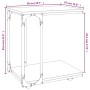 Beistelltisch mit schwarzen Holzrädern 50x35x55,5 cm von vidaXL, Seitentische - Ref: Foro24-825807, Preis: 43,29 €, Rabatt: %