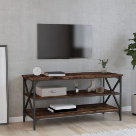 TV-Schrank aus geräuchertem Eichensperrholz, 100 x 40 x 50 cm von vidaXL, Seitentische - Ref: Foro24-825794, Preis: 62,58 €, ...