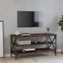 Mueble para TV madera contrachapada roble ahumado 100x40x50 cm de vidaXL, Mesas auxiliares - Ref: Foro24-825794, Precio: 61,8...