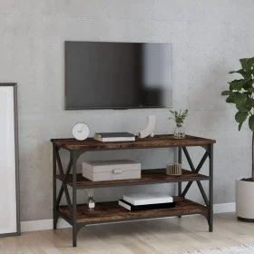 TV-Schrank aus geräuchertem Eichensperrholz, 80 x 40 x 50 cm von vidaXL, Seitentische - Ref: Foro24-825789, Preis: 47,71 €, R...
