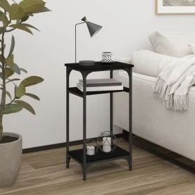 Mesa auxiliar de madera contrachapada negra 40x30x75 cm de vidaXL, Mesas auxiliares - Ref: Foro24-825797, Precio: 38,09 €, De...