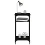 Mesa auxiliar de madera contrachapada negra 40x30x75 cm de vidaXL, Mesas auxiliares - Ref: Foro24-825797, Precio: 38,07 €, De...