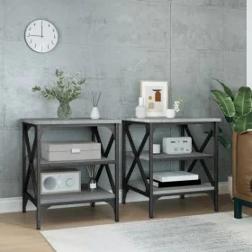 Side tables 2 units gray Sonoma wood 40x42x50 cm by vidaXL, Side tables - Ref: Foro24-825779, Price: 52,19 €, Discount: %