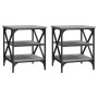 Side tables 2 units gray Sonoma wood 40x42x50 cm by vidaXL, Side tables - Ref: Foro24-825779, Price: 52,68 €, Discount: %