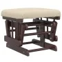 Nursing chair with cream white fabric stool by vidaXL, Rocking chairs - Ref: Foro24-351665, Price: 254,33 €, Discount: %