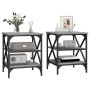 Side tables 2 units gray Sonoma wood 40x42x50 cm by vidaXL, Side tables - Ref: Foro24-825779, Price: 52,68 €, Discount: %