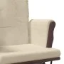 Nursing chair with cream white fabric stool by vidaXL, Rocking chairs - Ref: Foro24-351665, Price: 254,33 €, Discount: %