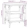 Side tables 2 units gray Sonoma wood 40x42x50 cm by vidaXL, Side tables - Ref: Foro24-825779, Price: 52,19 €, Discount: %