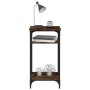 Beistelltisch aus geräuchertem Eichensperrholz 40x30x75 cm von vidaXL, Seitentische - Ref: Foro24-825799, Preis: 38,95 €, Rab...