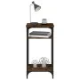 Mesa auxiliar madera contrachapada roble ahumado 40x30x75 cm de vidaXL, Mesas auxiliares - Ref: Foro24-825799, Precio: 36,22 ...
