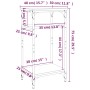 Beistelltisch aus geräuchertem Eichensperrholz 40x30x75 cm von vidaXL, Seitentische - Ref: Foro24-825799, Preis: 38,95 €, Rab...