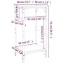 Mesa auxiliar madera contrachapada roble ahumado 40x30x75 cm de vidaXL, Mesas auxiliares - Ref: Foro24-825799, Precio: 36,22 ...