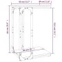 Beistelltisch aus geräuchertem Eichensperrholz, 40 x 30 x 60 cm von vidaXL, Seitentische - Ref: Foro24-825819, Preis: 26,96 €...