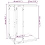 Beistelltisch aus geräuchertem Eichensperrholz, 40 x 30 x 60 cm von vidaXL, Seitentische - Ref: Foro24-825819, Preis: 27,32 €...