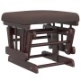 Stillstuhl mit braunem Stoffhocker von vidaXL, Schaukelstühle - Ref: Foro24-351664, Preis: 249,61 €, Rabatt: %
