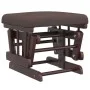 Stillstuhl mit braunem Stoffhocker von vidaXL, Schaukelstühle - Ref: Foro24-351664, Preis: 245,99 €, Rabatt: %