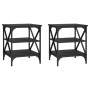 2 black plywood side tables 40x42x50 cm by vidaXL, Side tables - Ref: Foro24-825773, Price: 52,62 €, Discount: %