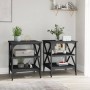2 black plywood side tables 40x42x50 cm by vidaXL, Side tables - Ref: Foro24-825773, Price: 52,62 €, Discount: %