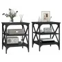 Mesas auxiliares 2 uds madera contrachapada negro 40x42x50 cm de vidaXL, Mesas auxiliares - Ref: Foro24-825773, Precio: 52,14...