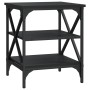2 black plywood side tables 40x42x50 cm by vidaXL, Side tables - Ref: Foro24-825773, Price: 52,62 €, Discount: %
