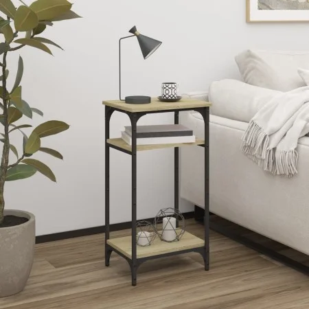 Mesa auxiliar madera contrachapada roble Sonoma 40x30x75 cm de vidaXL, Mesas auxiliares - Ref: Foro24-825798, Precio: 39,47 €...