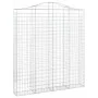 Gabion baskets 3 pcs arch shape iron 200x30x220/240 cm by vidaXL, Pots and planters - Ref: Foro24-3145557, Price: 420,08 €, D...