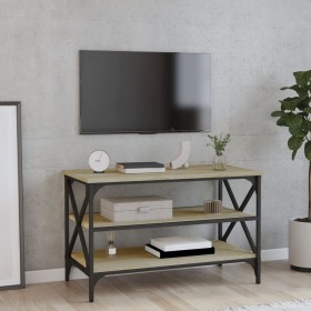 Mueble para TV madera contrachapada roble Sonoma 80x40x50 cm