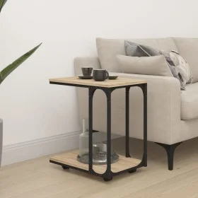 Side table with Sonoma oak wood wheels 50x35x55.5 cm by vidaXL, Side tables - Ref: Foro24-825808, Price: 50,06 €, Discount: %