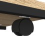 Beistelltisch mit Rädern aus Sonoma-Eichenholz 50x35x55,5 cm von vidaXL, Seitentische - Ref: Foro24-825808, Preis: 50,94 €, R...