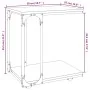 Beistelltisch mit Rädern aus Sonoma-Eichenholz 50x35x55,5 cm von vidaXL, Seitentische - Ref: Foro24-825808, Preis: 49,85 €, R...