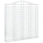 Gabion baskets 2 pcs arc shape iron 200x30x200/220 cm by vidaXL, Pots and planters - Ref: Foro24-3145535, Price: 246,39 €, Di...