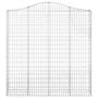 Gabion baskets 2 pcs arc shape iron 200x30x200/220 cm by vidaXL, Pots and planters - Ref: Foro24-3145535, Price: 246,39 €, Di...