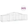 Gabionenkörbe 25 Stück Bogenform Eisen 200x50x40/60 cm von vidaXL, Töpfe und Pflanzgefäße - Ref: Foro24-3145593, Preis: 1,00 ...