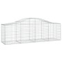 Gabionenkörbe 13 Stück Bogenform Eisen 200x50x60/80 cm von vidaXL, Töpfe und Pflanzgefäße - Ref: Foro24-3145609, Preis: 886,7...