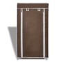 Zapatero de tela con cubierta, marrón, 58 x 28 x 106 cm de vidaXL, Zapateros y organizadores de calzado - Ref: Foro24-240504,...