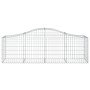 Gabion baskets 8 pcs arch shape iron 200x50x60/80 cm by vidaXL, Pots and planters - Ref: Foro24-3145604, Price: 552,91 €, Dis...