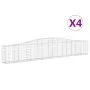 Gabionenkörbe 4 Stück Bogenform Eisen 400x30x60/80 cm von vidaXL, Töpfe und Pflanzgefäße - Ref: Foro24-3145802, Preis: 460,86...