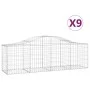 Gabionenkörbe 9 Stück Bogenform Eisen 200x50x60/80 cm von vidaXL, Töpfe und Pflanzgefäße - Ref: Foro24-3145605, Preis: 603,64...