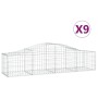 Gabionenkörbe 9 Stk. Bogenform Eisen 200x50x40/60 cm von vidaXL, Töpfe und Pflanzgefäße - Ref: Foro24-3145584, Preis: 549,55 ...