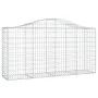 Gabion baskets 4 units arch shape iron 200x50x100/120cm by vidaXL, Pots and planters - Ref: Foro24-3145642, Price: 391,07 €, ...