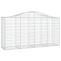 Gabionenkörbe 4 Stück Bogenform Eisen 200x50x100/120cm von vidaXL, Töpfe und Pflanzgefäße - Ref: Foro24-3145642, Preis: 398,2...