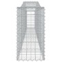 Gabion baskets 3 units arch shape iron 400x30x60/80 cm by vidaXL, Pots and planters - Ref: Foro24-3145801, Price: 324,16 €, D...
